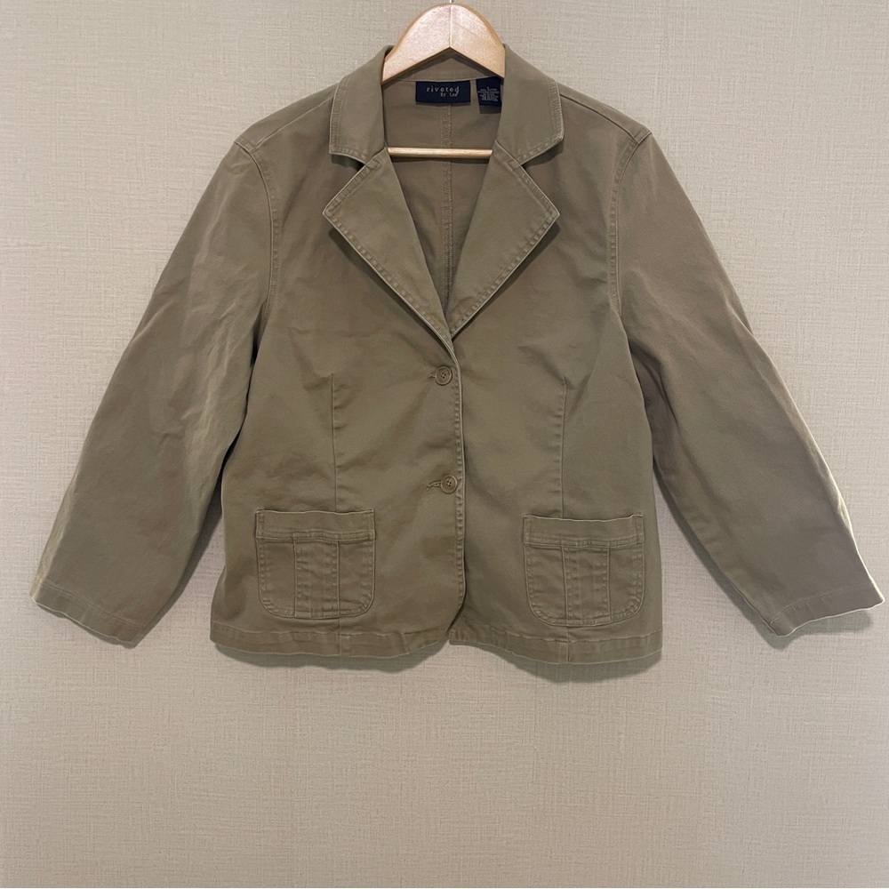 Riveted by Lee khaki blazer/jacket. Size large